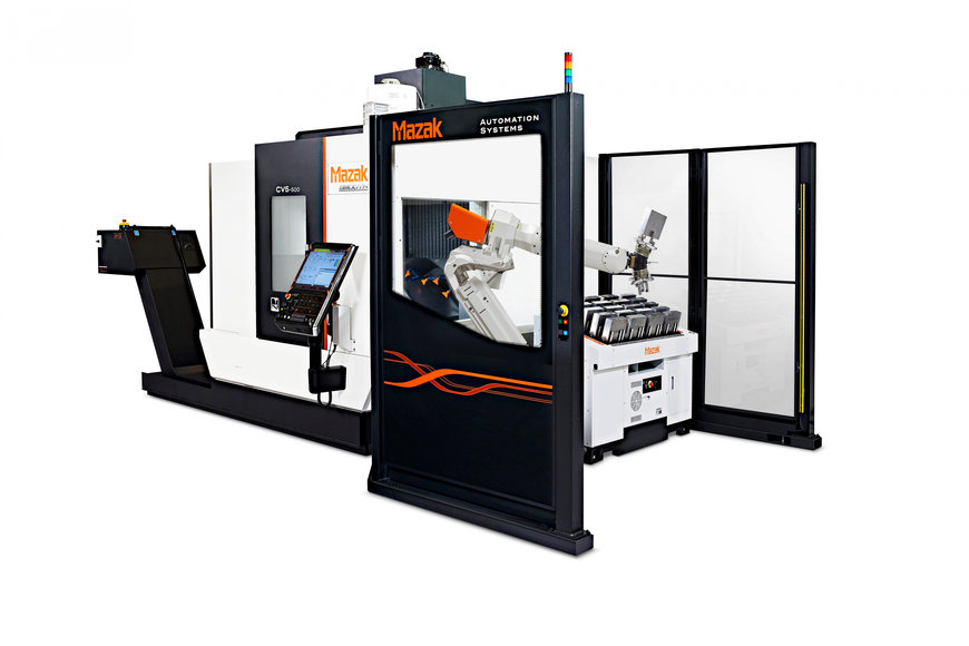 AUTOMATIONSLÖSUNG AUS EINER HAND FÜR DIE 5-ACHSEN-MASCHINE CV5-500